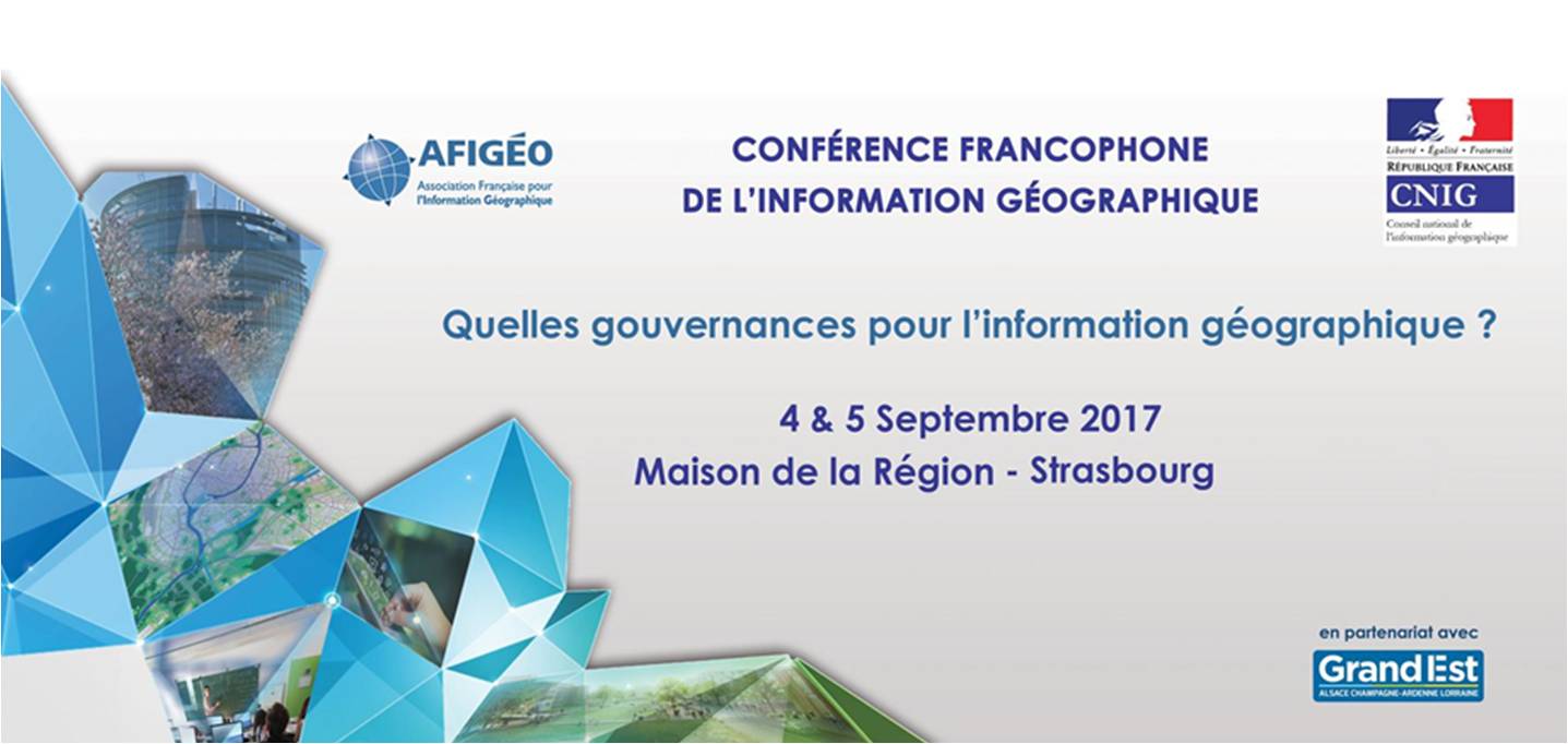 News from EUROGI Members - AFIGEO: Francophone Conference on Geographic Information